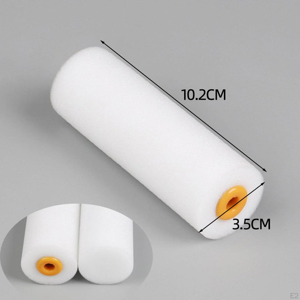 10 Pieces Paint Rollers Compact Sponge Portable for Painting DIY Home Treatments Doors Touch
