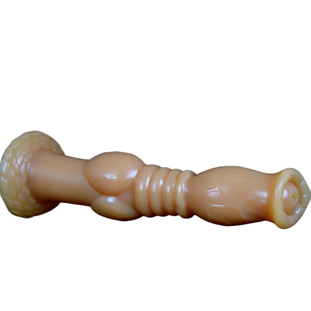 Alien Shape Dildo for Women - Soft Realistic Suction Cup Masturbator, Thrusting Sex Toy with Anal Plug for Adults