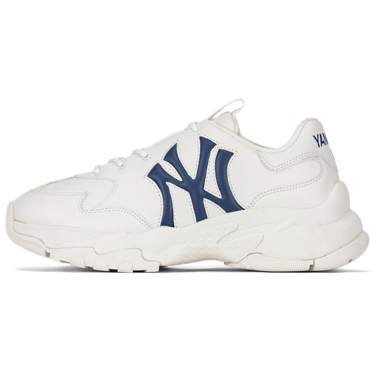 MLB Big Ball Chunky 3D Confortable Polyvalent Augmentant la Hauteur Basse Baskets Style Papa Unisexes Blanc 3ASHBCW3N-50WHS 37.5 blue