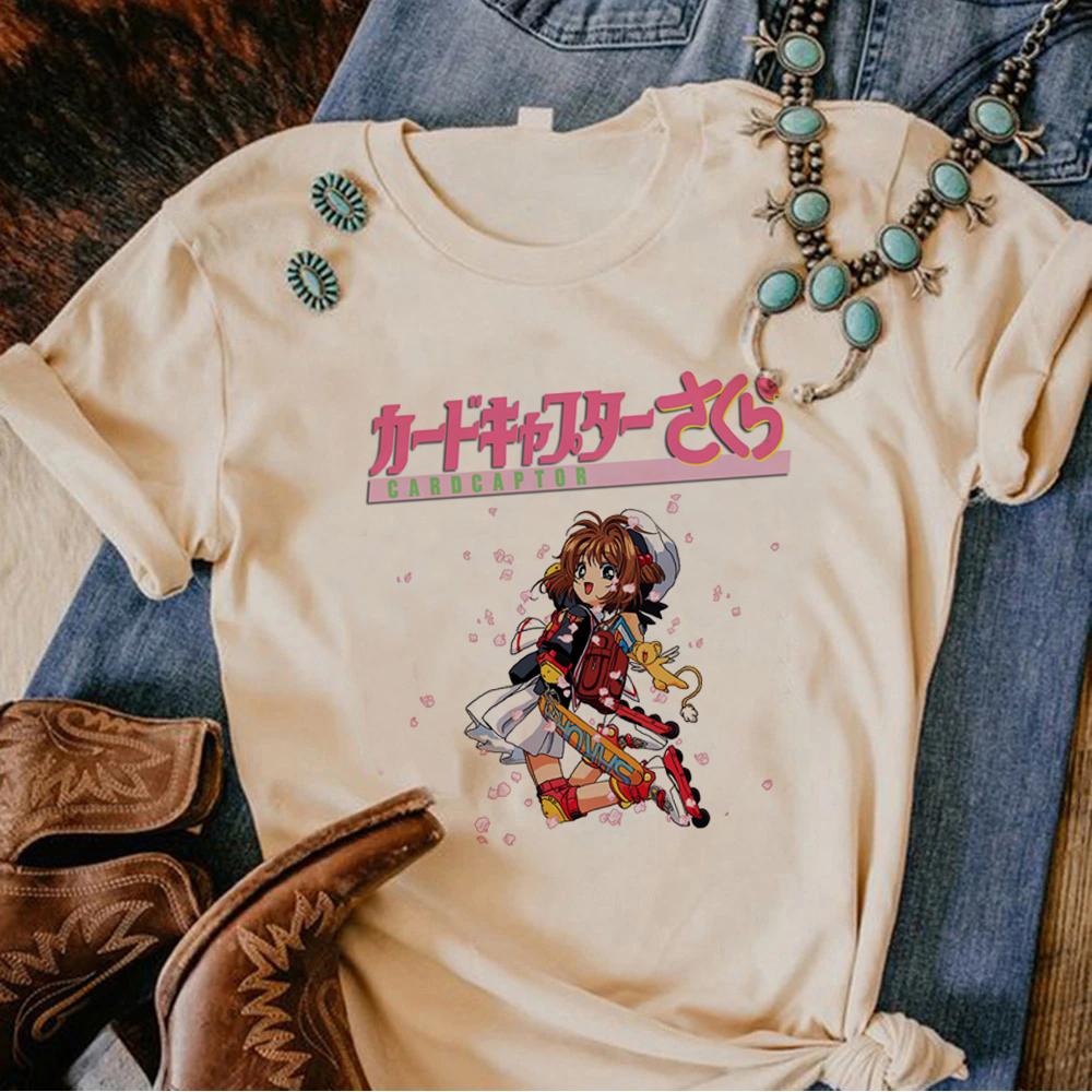 Cardcaptor Sakura tshirts Women designer tshirt female Japanese Unisexga y2k clothes