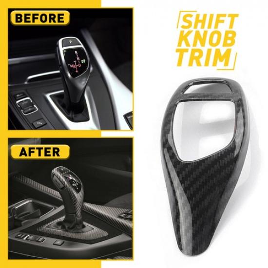 

Gear Shift Knob Cover Trim For BMW F25 F26 F15 16 X3 X4 X5 X6 Carbon Fiber Color