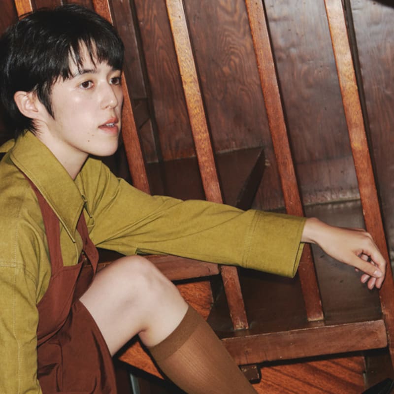 I Hate Monday Graceful Stockings Knee Socks Brown