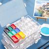 24-Well Portable Watercolor Palette with Lid, Empty 36-Well Gouache Box
