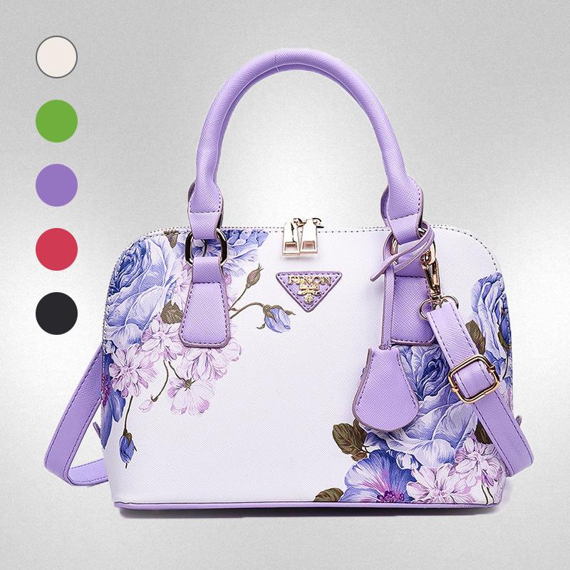 Neuer Trend bedruckte Muscheltasche Damenhandtasche Einzelne Schulter schräg zu tragen Handheld Damenhandtasche