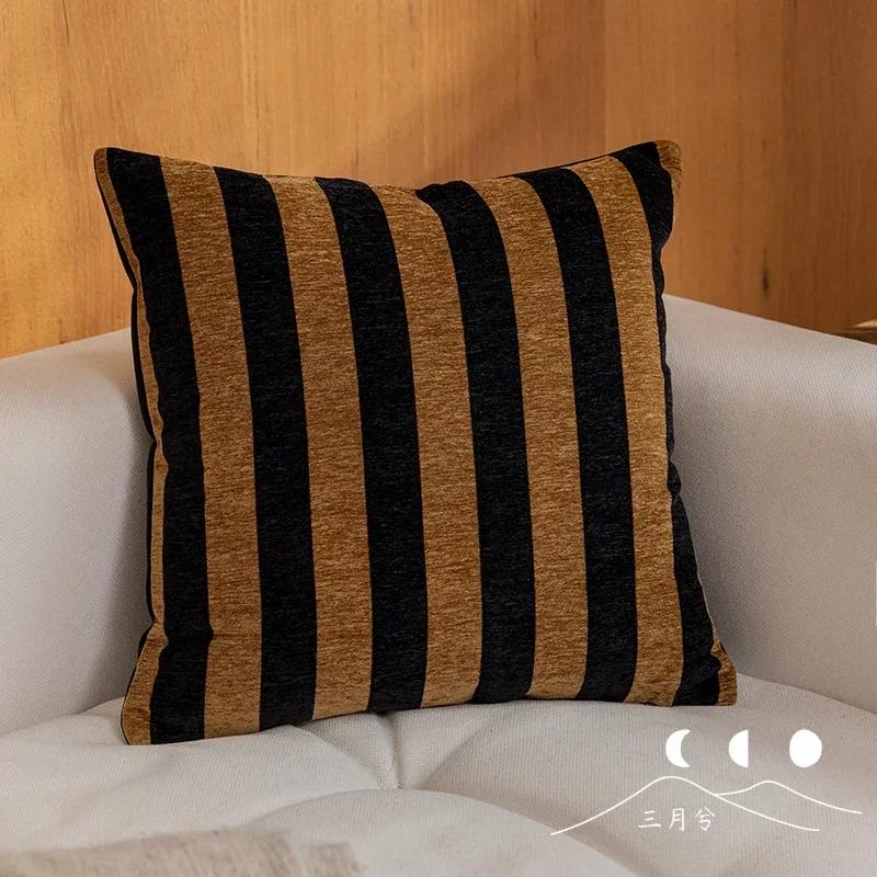 Light Luxury Sofa Pillow Cover New Chinese Modern Minimalist Model Room Decoration Pillow Backrest Headboard Cushion Cover
