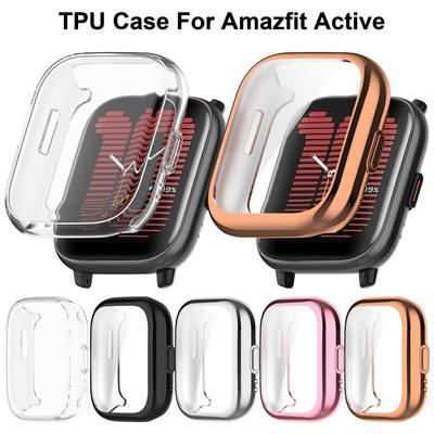 Měkké TPU pouzdro Ochranný kryt Nárazník Pro Amazfit Active Celoplošný chránič obrazovky Příslušenství