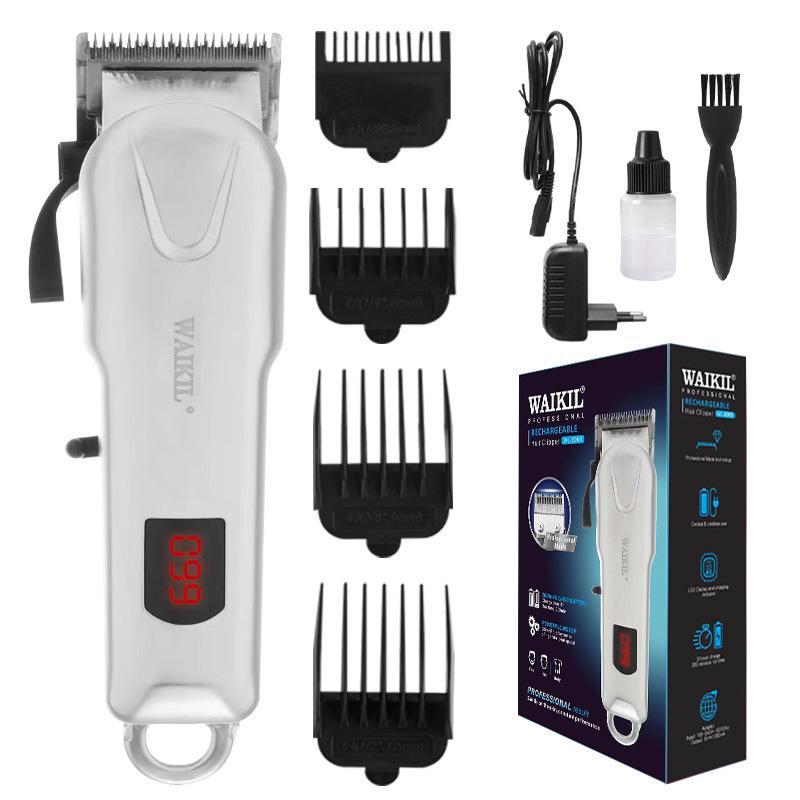 

Водонепроницаемая USB электрическая машинка для стрижки волос с цифровым дисплеем WL-6012