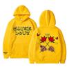 Moletom com capuz estampado de álbum de música Sauce Boyz, rapper americano Eladio Carrion, flor rosa, moletom com capuz unissex, moda feminina, tops grandes