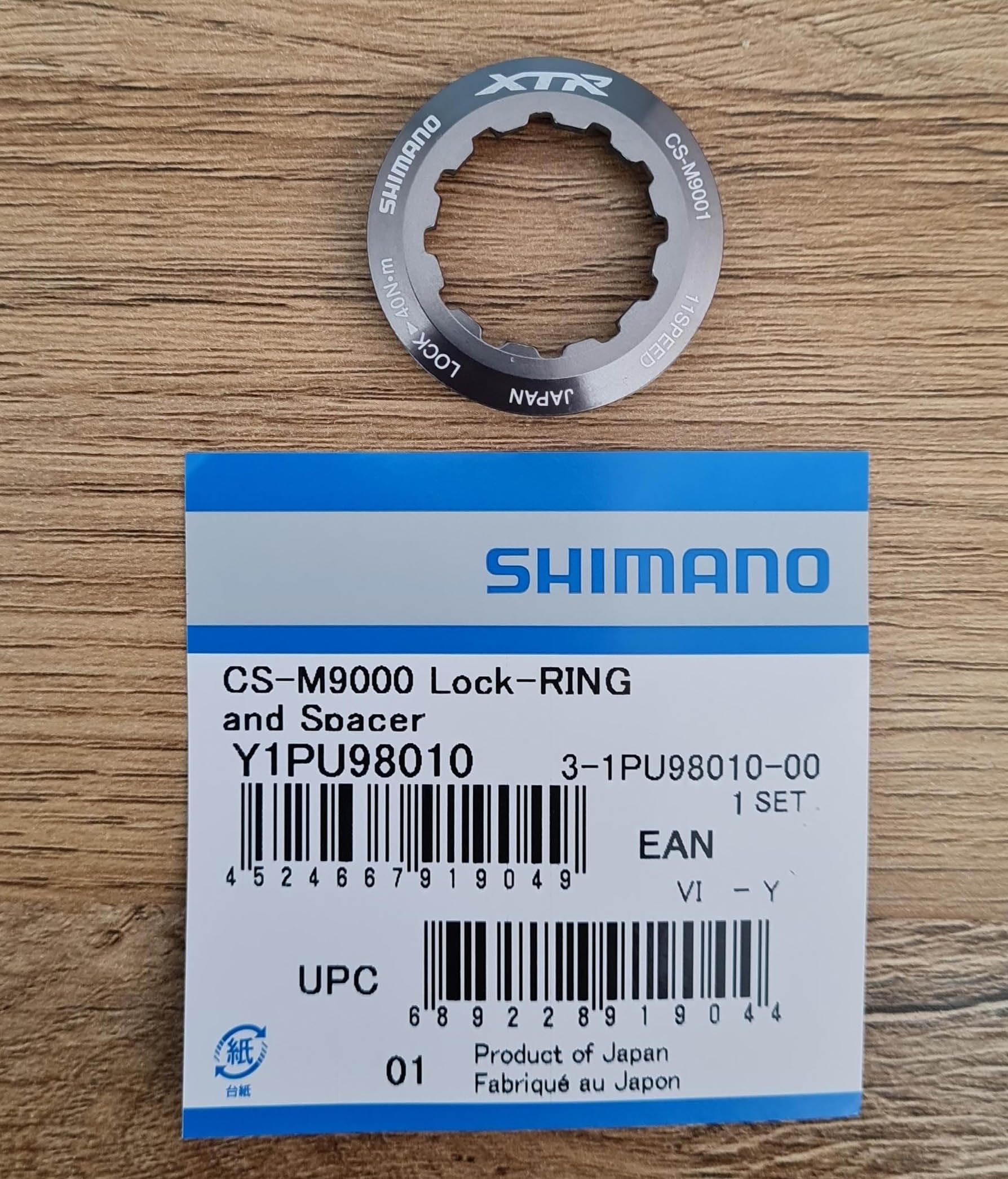 

SHIMANO Запасные части для стопорного кольца Распорная втулка Y1PU98010 и CS-M9000