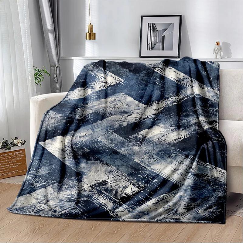 2025 New Style Bohemian Abstract Modern Art Geometry Blanket,Soft Throw Blanket for Home Bedroom Bed Sofa Travel Picnic Gift Kid