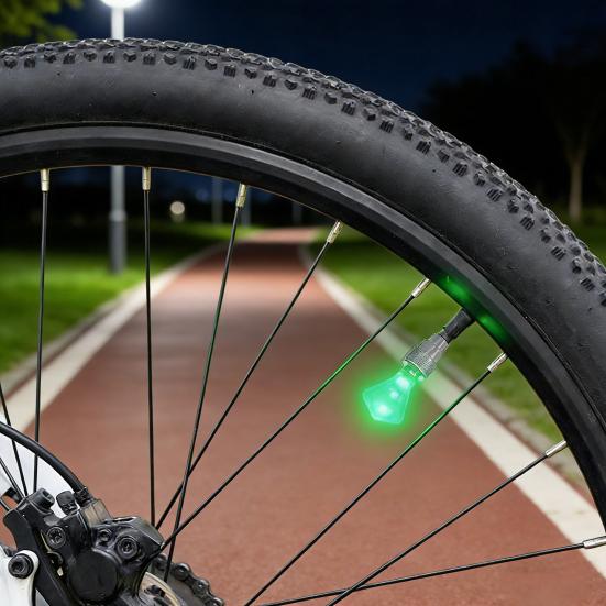 2/4ks Světlo na ventil duše jízdního kola Chytrý senzor LED Lampa na kolo pro noční jízdu Barevná Dekorativní lampa na ventil silničního nebo horského kola Příslušenství pro jízdní kola