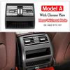 Bakre ventilationsgaller för friskluft, kromad, enfärgad svart panel för BMW 5-serie F10 F11 F18 520i 523i 525i 528i 535i