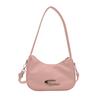 Niche texture underarm bag women, new summer messenger bag feeling cloud silver crescent shoulder bag