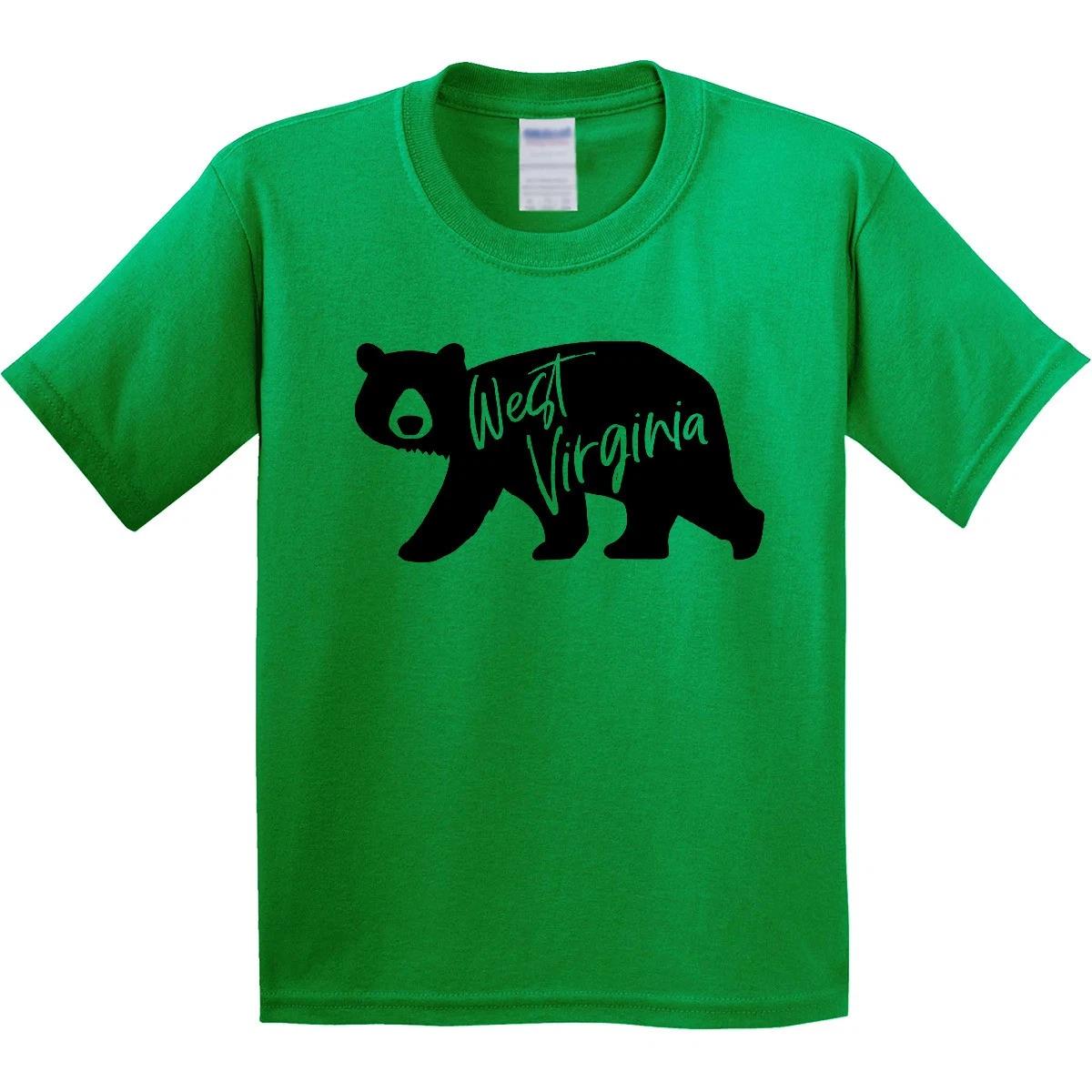 Inktastic West Virginia Black Bear Silhouette Youth T-Shirt State Home Animal 100