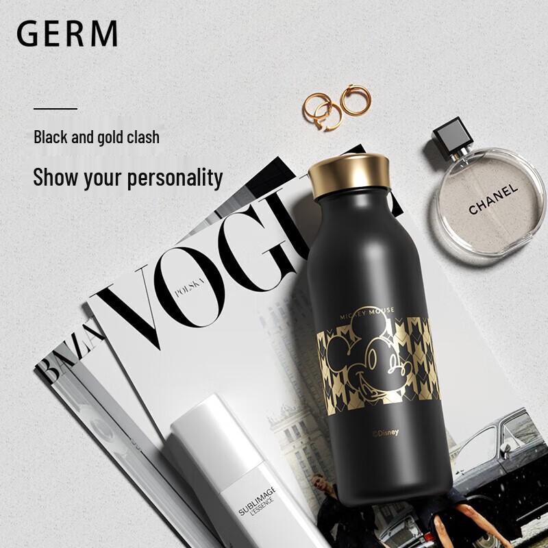 Germ Mickey Collaboration Insulated Water Bottle with Cross-body Pouch