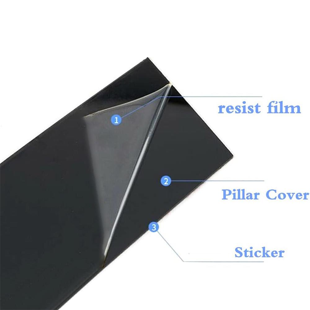 New 6Pcs/Set Black Pillar Posts Door Window Trim Cover For Subaru Forester 2019-2023
