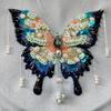 French 3D Embroidery DIY Material Kit Handmade Beaded Butterfly Picture Frame Holiday Gifts for Friends