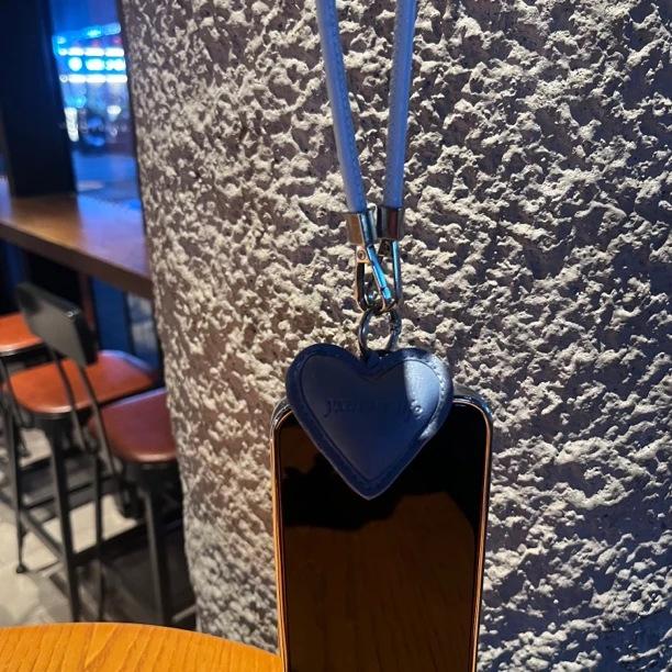 Internet-famous Cotton Leather Heart-woven Creative Keybag Pendants, Phone Chains, Personalized Charms, Phone Cases, Leather Cords