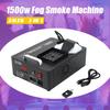 Mașină de fum și ceață 1500W cu lumini LED RGB 24, pulverizare verticală, Echipament pentru efecte DJ Party Scenă