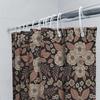 Vintage Floral Shower Curtain Botanical Pattern Bathroom Decor Rustic Farmhouse Backdrop Washable Fabric Wall Hanging