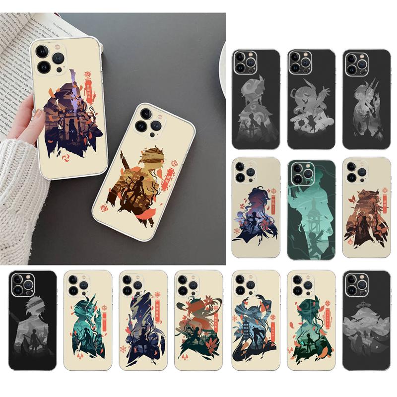 Phone Case For iphone 17 Pro Max Air 16 15 14 13 Pro Max 15 16 Pro 15Plus Anime Genshin Impact