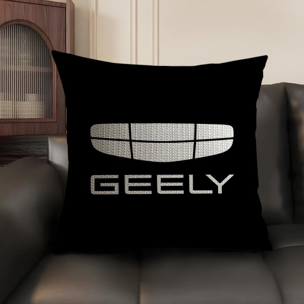 Luxury G-Geely Cushion Cover Summer Breathable Linen Organic Fabric Double-Sided Printing Sofa Pillow Case Home Decor