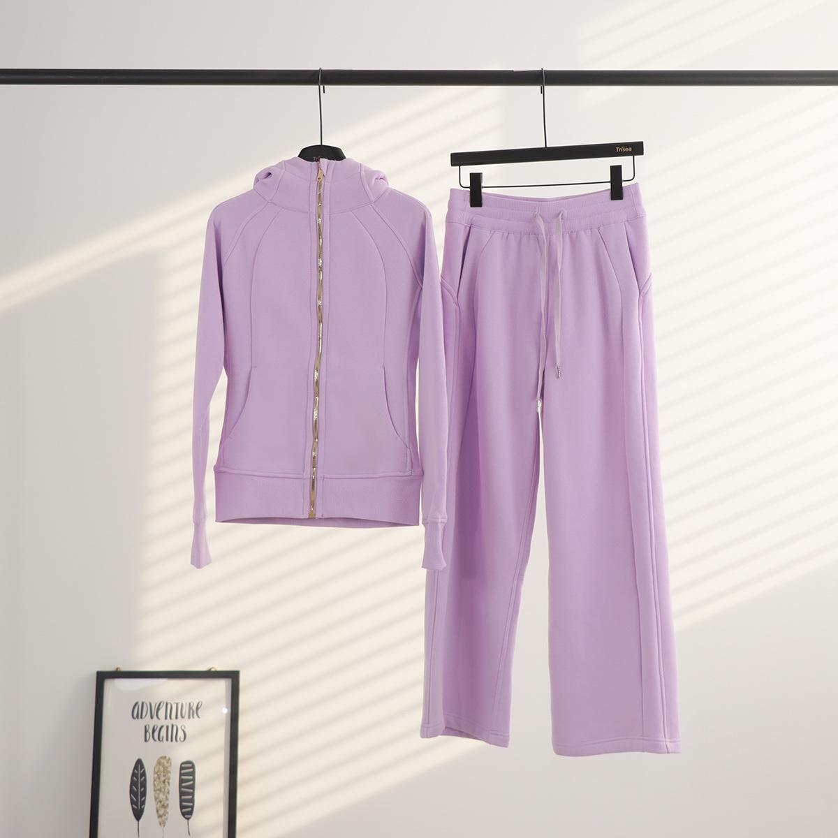 

In Stock: Women s Slim Fit Fleece Hoodie & Sweatpants Set - Autumn/Winter Sportswear XXXL/12