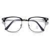 Anti-blue Glasses Frame Men's and Women's Retro Business Flat Glasses Myopia Glasses