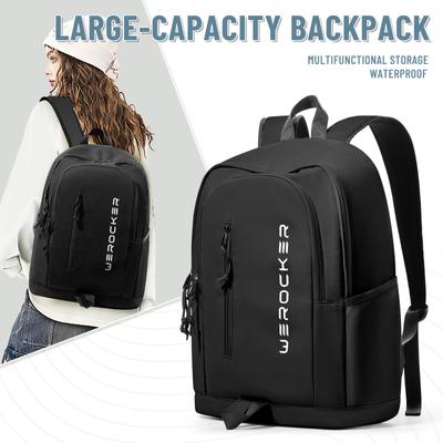Minimalist School Backpack for Women Men, School Bag for Girls Boys, Nylon Leisure College Backpack, Teenager Laptop Backpack