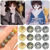20pcs 5 Colors Floral Button Buckle 7mm Pattern Decoration Buckles  for 1/6 Doll