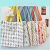 Cute Street Style Canvas Bag For Students With Large Capacity And Magnetic Closure