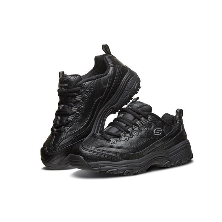 (WMNS) Skechers D'lites Sr Running Shoes Black Women's 76605-BLK