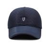 Herren Herbst Winter Warme Baumwolle Diamant Baseballkappe Ohrenschutzkappe für ältere Menschen Outdoor Kälteschutzkappe