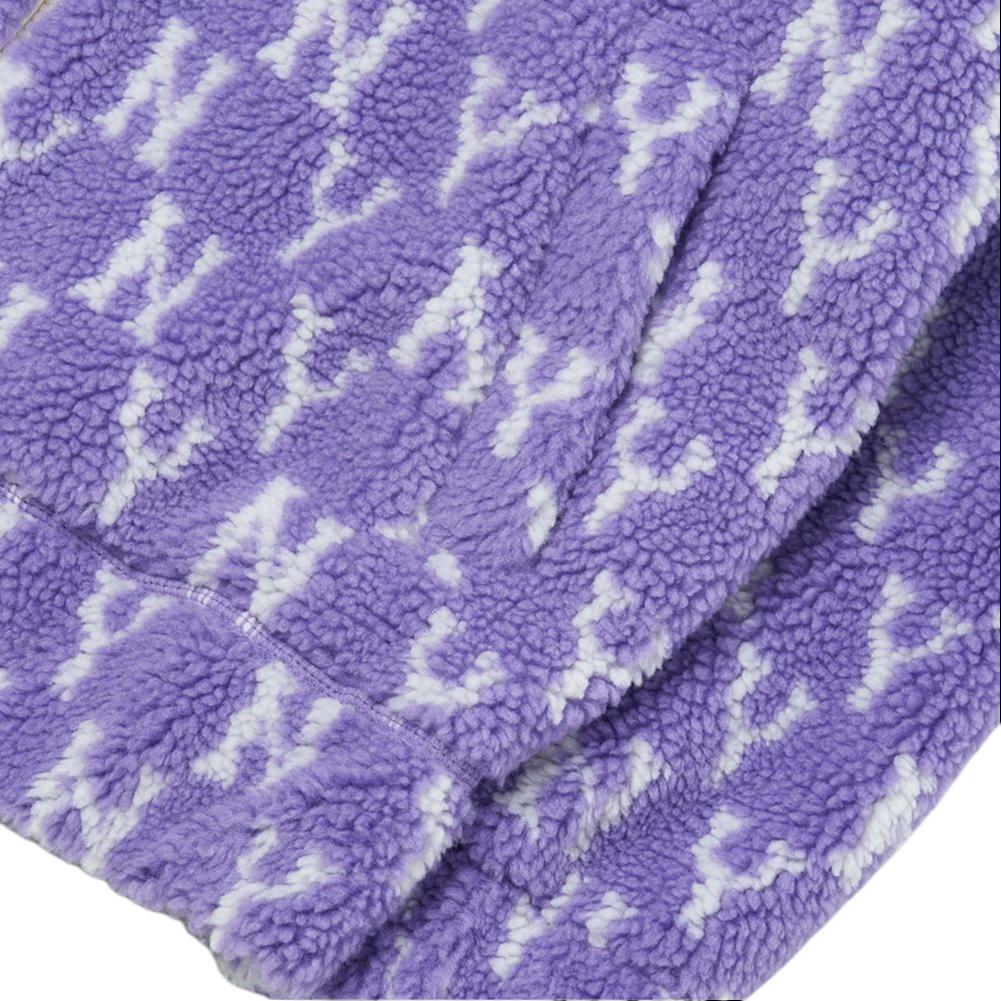 New MLB New York Yankees Velvet Jackets Unisex Purple 3AFDM0126-50LDS