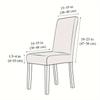 Stretchable Polar Chair Cover T-Shaped Elastic Mid-Back Chair Cover Multiple Colors - Machine Washable, Great for Modern Home Decor, Chair Cover