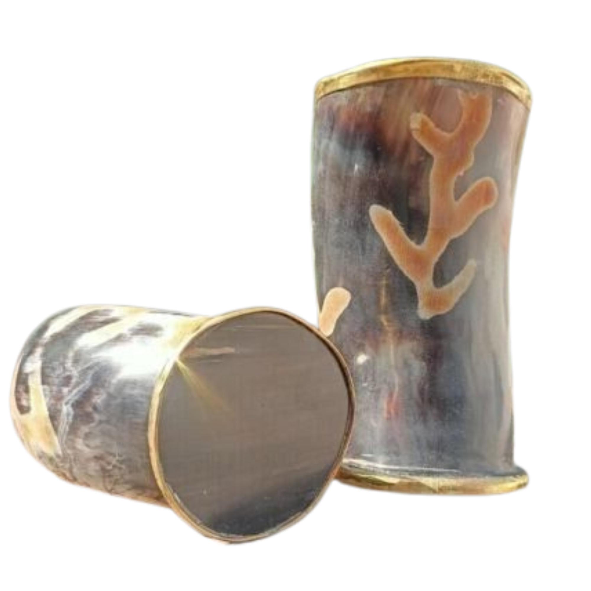 

2 шт. персонализированные пользовательские кружки для питья в стиле викингов из бычьего рога, натуральные рождественские подарки