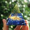 Energy Pyramid Orgonite Healing Crystals Chakra Tool 5*5*5cm Natural Amethyst Handmade Gift Home Office Decor