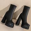Sexy Platform Women's Ankle Boots Stripper Gothic High Heels Ankle Boot For Women Black White Party Fetish Shoes Large Size 45