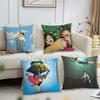 Anime C-Castle the S-Sky Cartoon N Cushion Cover Accent Couch Back Support Square Lounge Restful Nap Companion Pillow Case