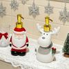 Decorative Refillable Christmas Soap Dispenser Santa Elk Lotion Bottle Soft‑Vinyl Snowman Pump Bottle Kitchen