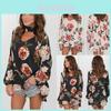 Elegante Blusa Floreale Boho a Manica Lunga Taglie Forti da Donna Top Ampi per uno Stile Senza Sforzo