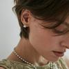 Deux.silver.225 Ecrin Pearl Earring  8mm 