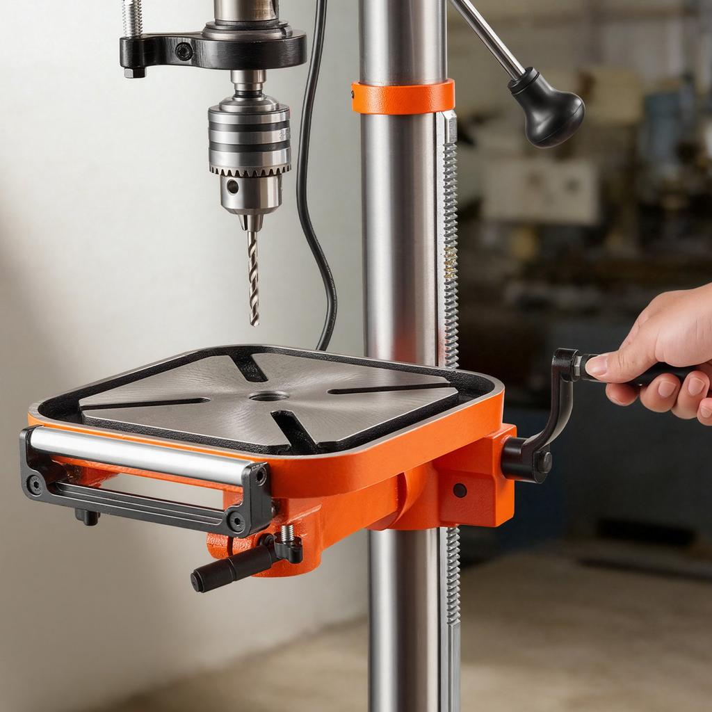 VEVOR 254 mm Benchtop Drill Press, 400W, Bench Drill Press, 440 to 2600 RPM Variable Speed, 0-45 degrees Tilting Worktable