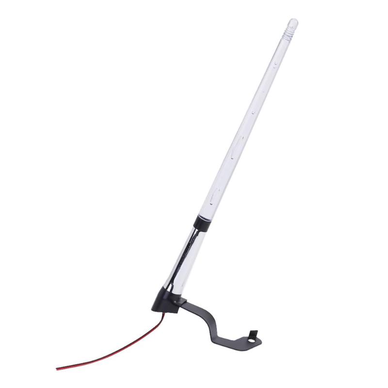 12V Universal Car External Light Antenna Flag Pole LED Light Signal AM FM Car Exterior Light Car Accessory