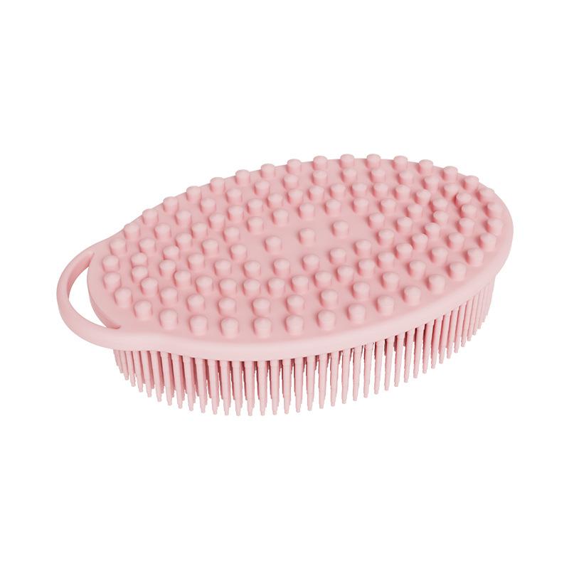 Baby bath brush Children Soft touch brush, double-sided silicone bath brush