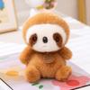 Furry Panda Plush Dolls Animal Kitten Toy Furry Stuffed Toy Cuddle Toy for Birthday Christmas Gifts
