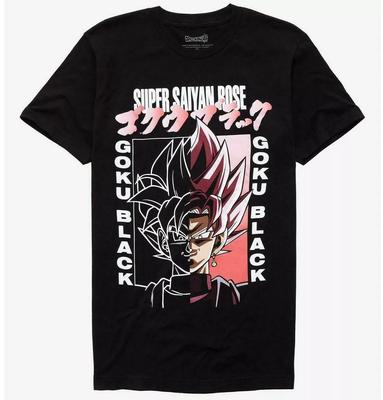 Dragon Ball Super Super Saiyan Film Rose Goku Black Maglietta Nuova