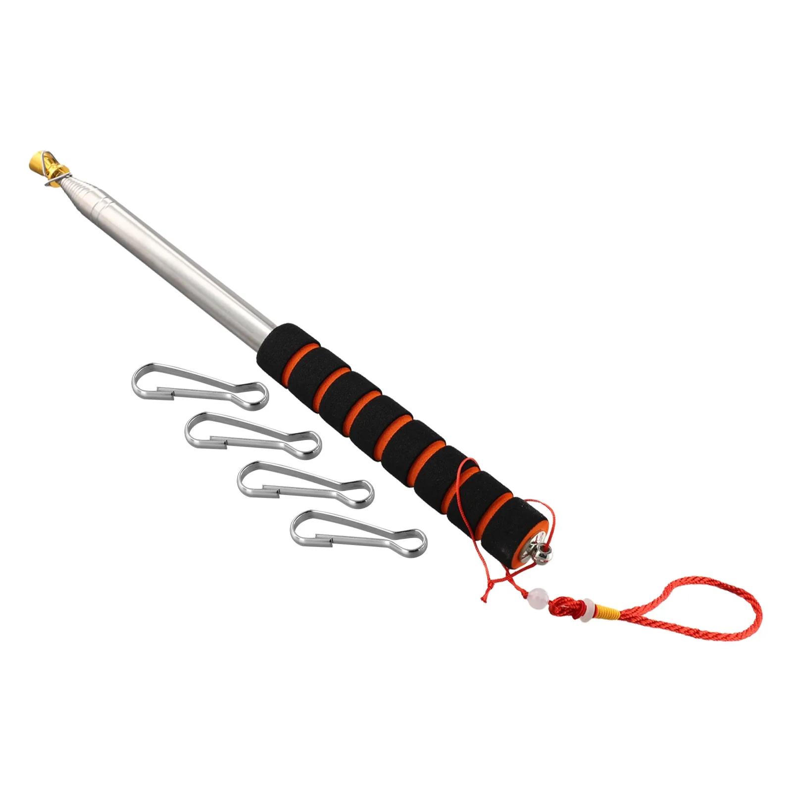 Flag Pole With 4 Pcs & Clips 3 Meters Telescopic Handheld Flagpole Household Hand Tools Replacement Accessories Hot Sale 2025 China Mainland