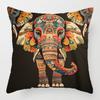 Retro Bohemian Pattern Throw Pillow Cover With Short Plush Print For Living Room Sofa Decoration Cushion Cover Pillow Covers