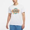 Nike LeBron Pattern Printing Round Neck Short Sleeve White Men's DN2902-100